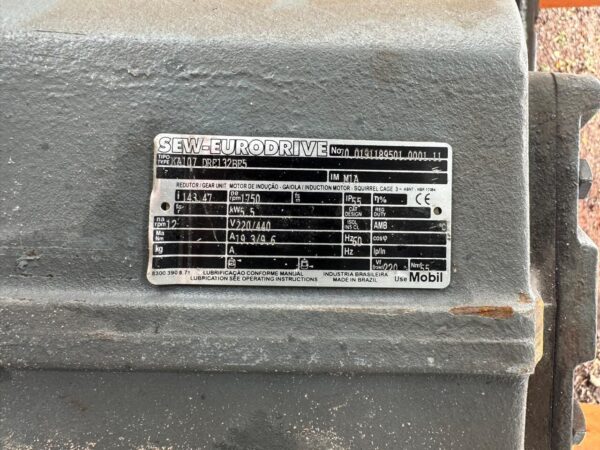 Elevador com Motoredutor 5,5 kv 1750 RPM - Sew-Eurodrive - Image 7