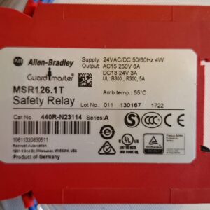 Relé de Segurança Allen-Bradley MSR126.1T – 24VAC/DC – 6A 250V
